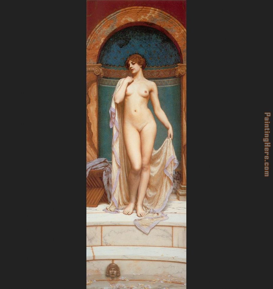 John William Godward Venus at the Bath